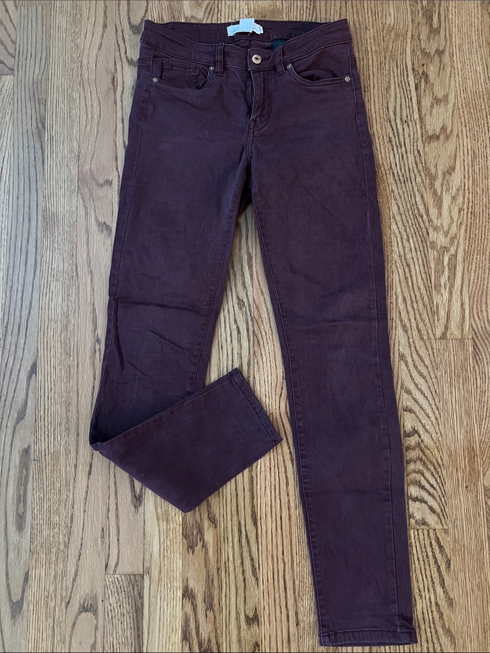 H&M Label of Graded Goods Maroon Slim Fit Pants. Size 6.